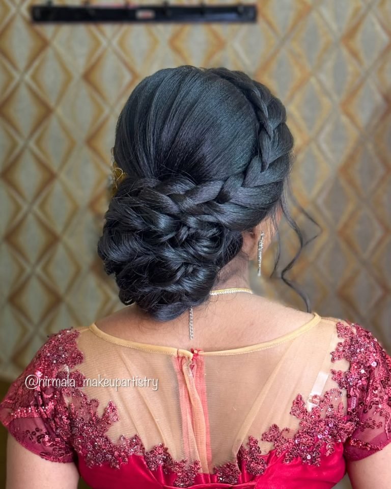 👱 Braided Bun Bridal Hair Glamorous Braids Updo Hairstyle in 2025 ... — image 2